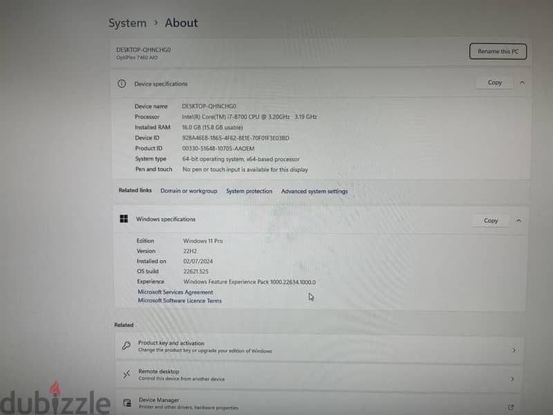 Dell Inspiron 7469 all in one PC 6