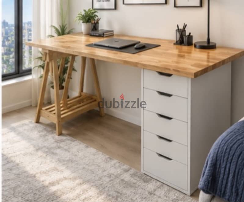 PREMIUM IKEA DESK-New Condition Original price Above 100 bd 1