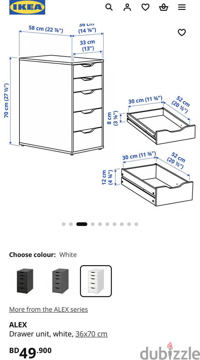 PREMIUM IKEA DESK-New Condition Original price Above 100 bd 4