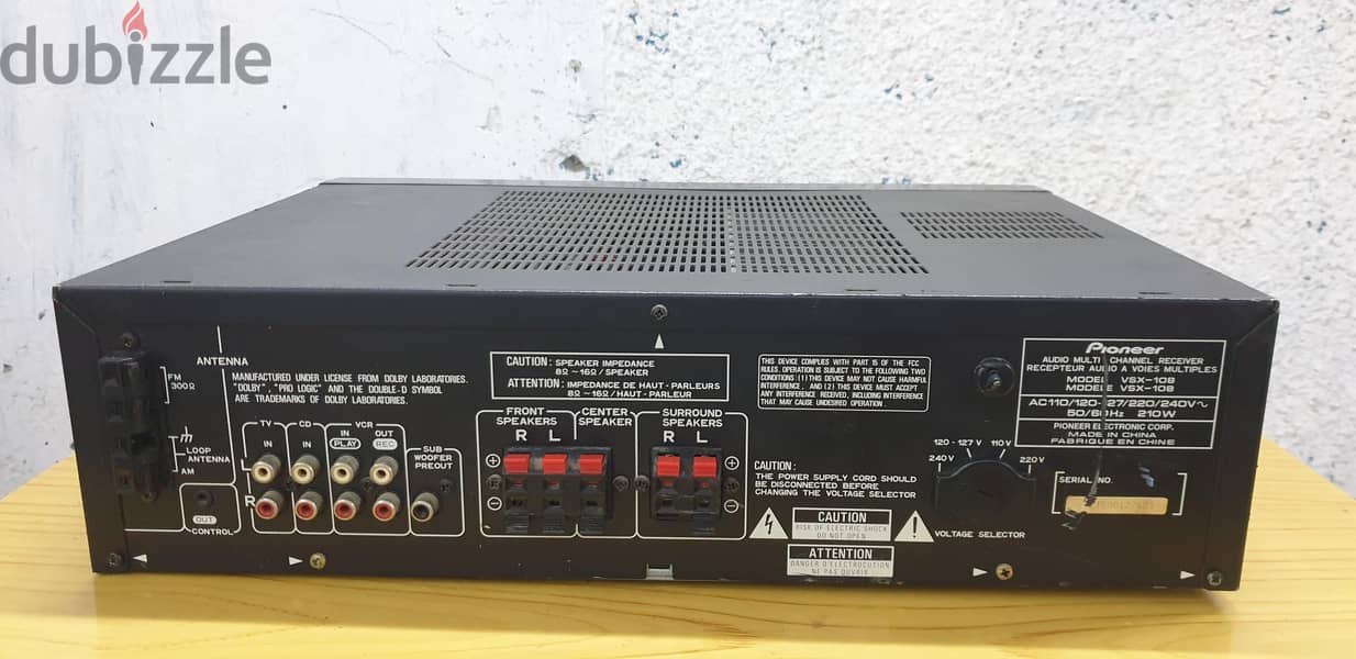 pioneer vsx-108  للبيع قطع غيار  فقط for part only 3