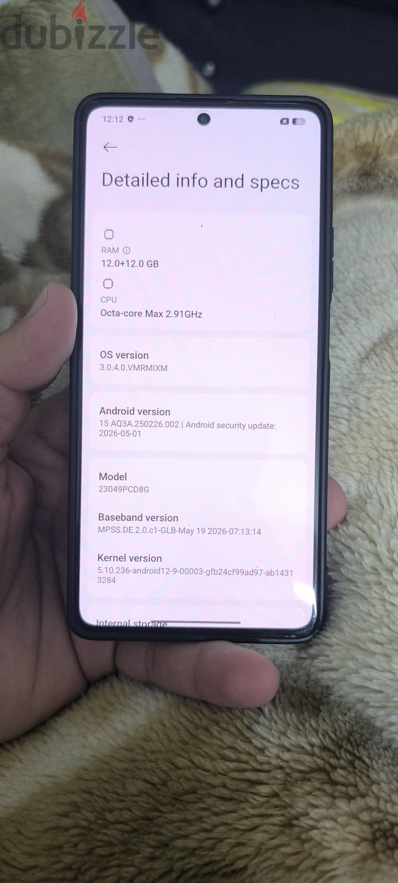 Poco F5 ram 12+12/256 gb 5g super fast phone gaming multi task 3