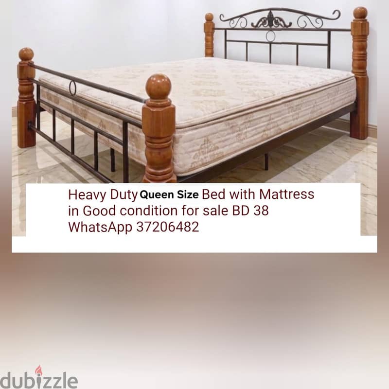 180x200 Bed with mattress and other items for sale with Delivery 4