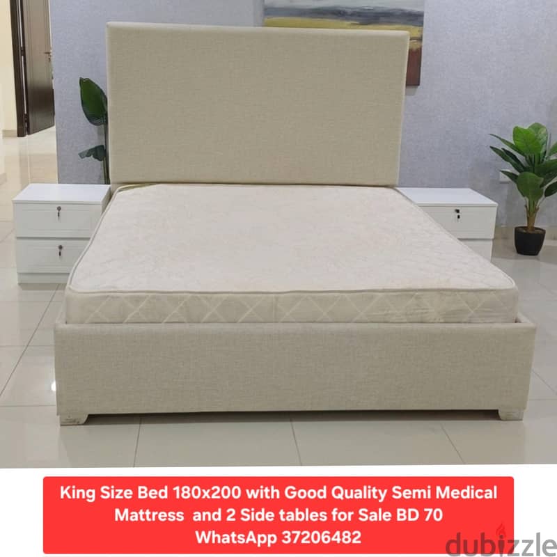 180x200 Bed with mattress and other items for sale with Delivery 9