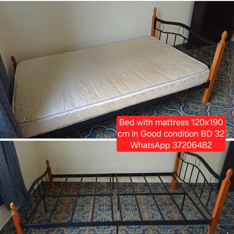 180x200 Bed with mattress and other items for sale with Delivery 19