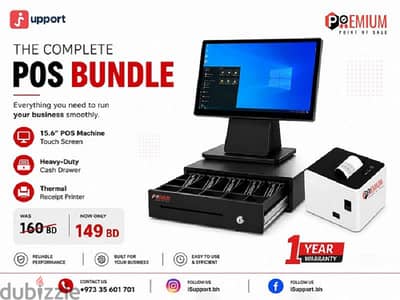 M700 POS Machine + Cash Drawer + Thermal Printer