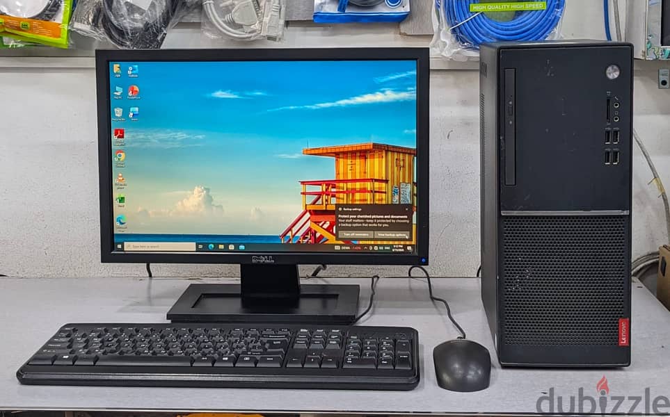 Lenovo Core i5 7th Gen 3.0Ghz 8GB RAM 256GB SSD 19" Monitor Computer S 2