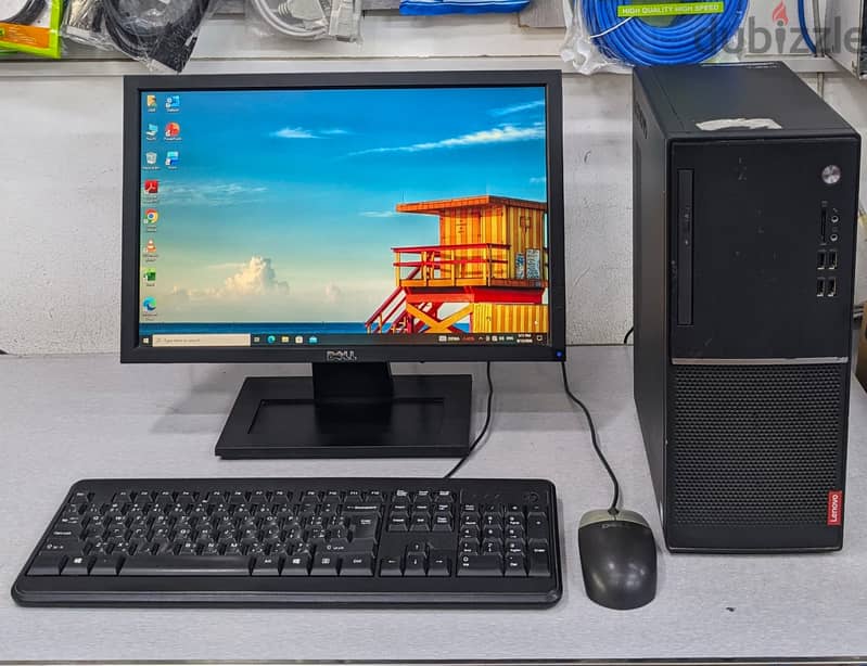 Lenovo Core i5 7th Gen 3.0Ghz 8GB RAM 256GB SSD 19" Monitor Computer S 3