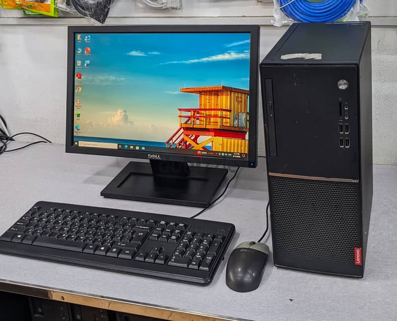 Lenovo Core i5 7th Gen 3.0Ghz 8GB RAM 256GB SSD 19" Monitor Computer S 4