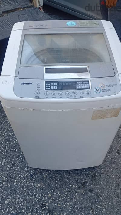 LG 10kg top load washing machine very excellent condition and