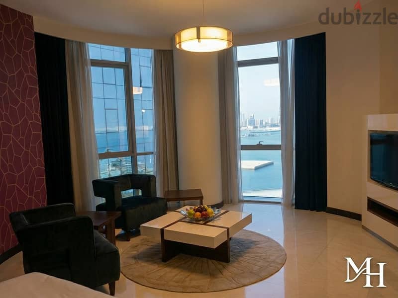 Fontana Towers | Luxury Sea view studio Apartment | Fully Furnished 2