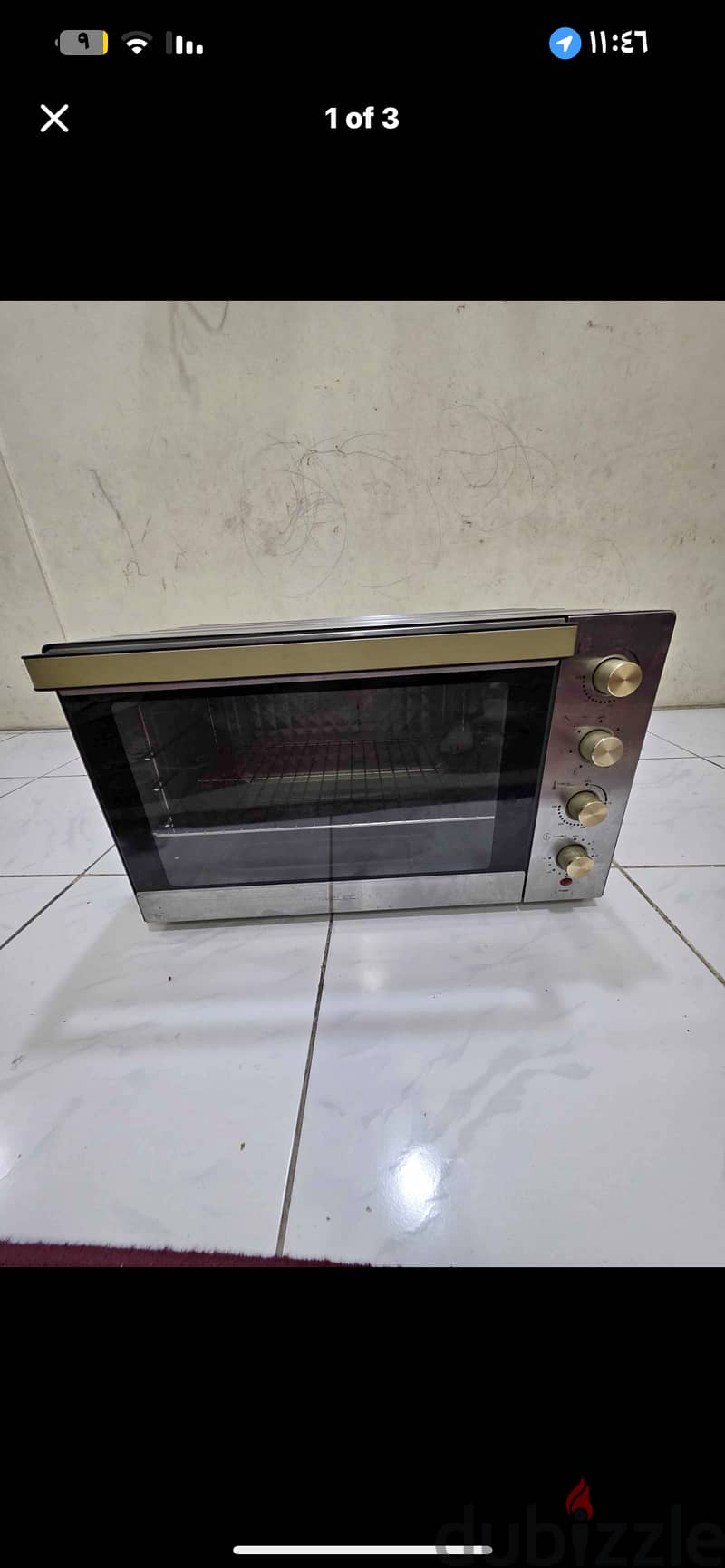 فرن كهربائي ستيل حجم كبير 60لتر 4 طبقات 5