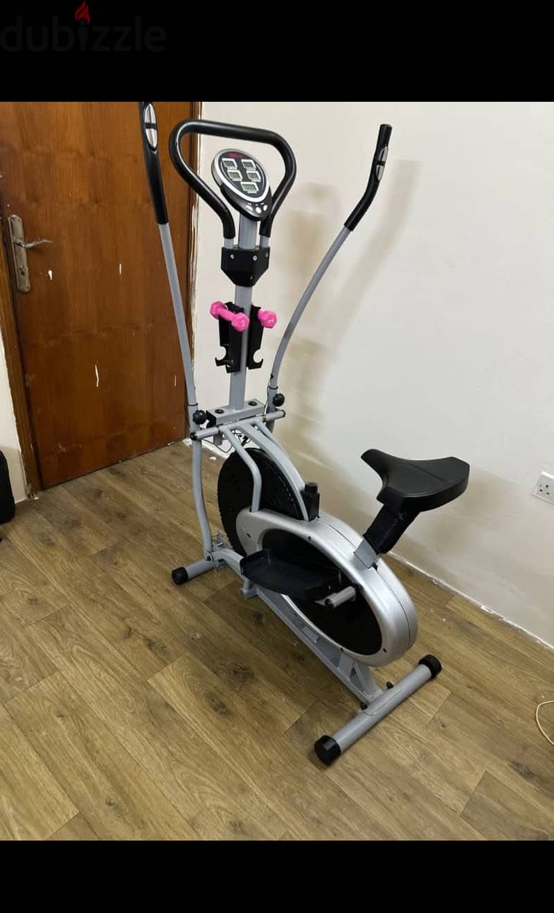 دراجة تمارين سيكل+غزالة تتحمل 100kg شاشة عرض نضيف حاله ممتازه 3