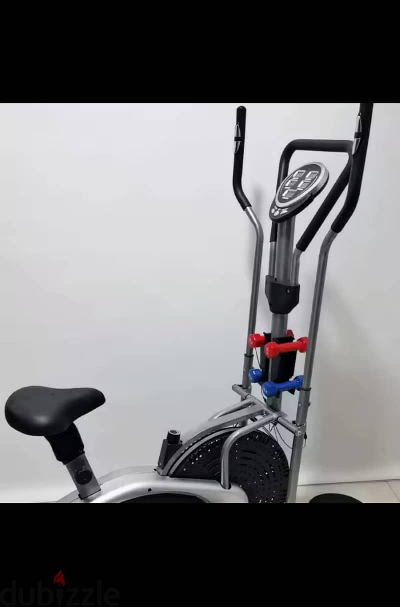 دراجة تمارين سيكل+غزالة تتحمل 100kg شاشة عرض نضيف حاله ممتازه 5