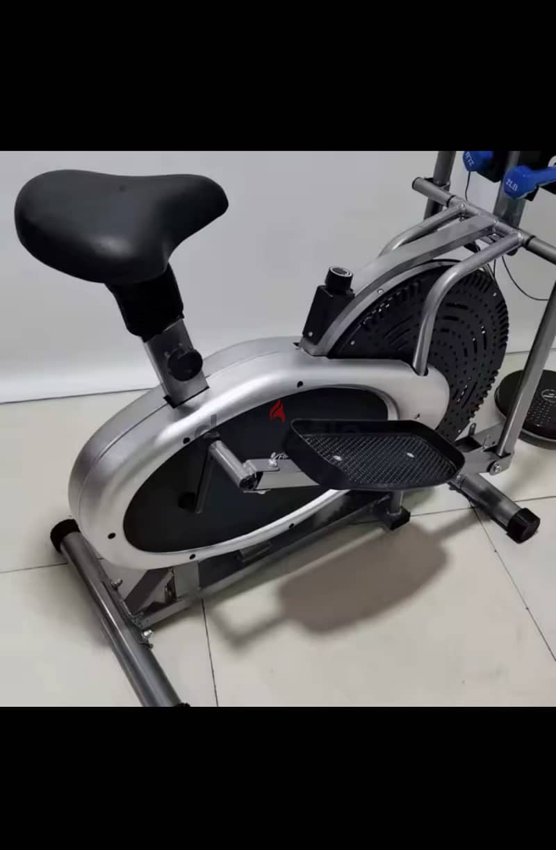 دراجة تمارين سيكل+غزالة تتحمل 100kg شاشة عرض نضيف حاله ممتازه 7
