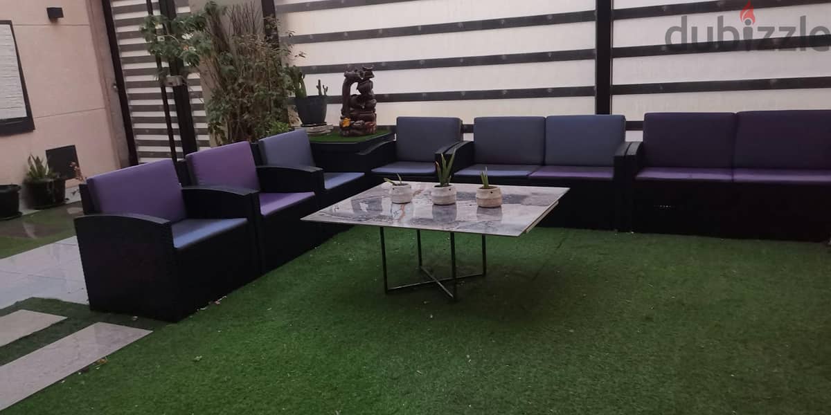 Garden 4 Chairs ONE Seater & 1 center coffee table 2