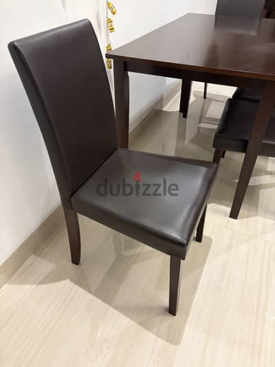 Dining table with four chairs for sale