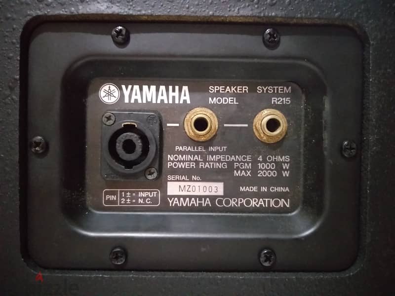YAMAHA R215 Dual 15 inch High Power Professional Stage Outdoor Speaker 9