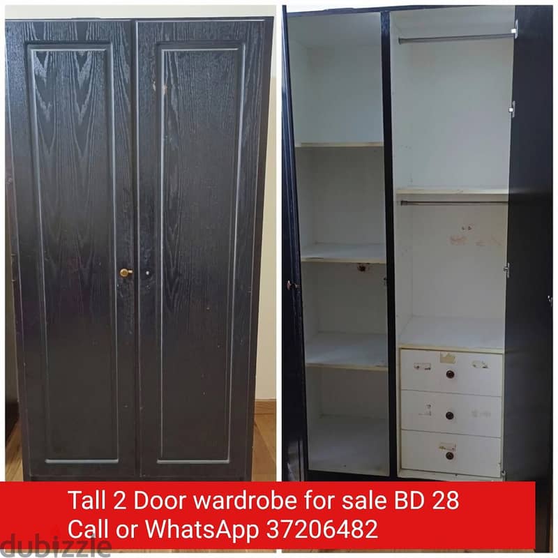 4 Door wardrobe and other items for sale with Delivery fixing 12