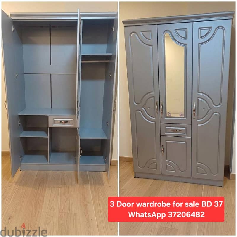 4 Door wardrobe and other items for sale with Delivery fixing 15