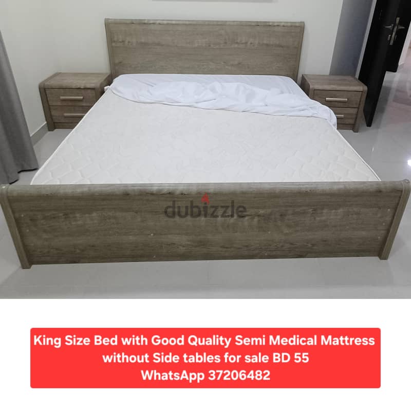 180x200 Bed with mattress and other items for sale with Delivery 17