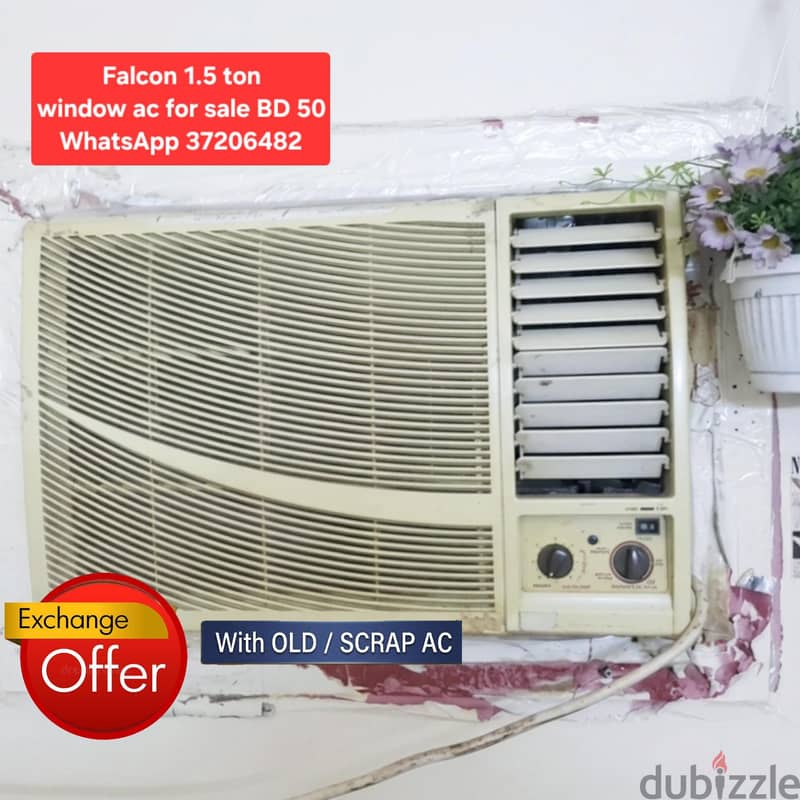 Rowa 1.5. ton split ac and other items for sale with fixing 2