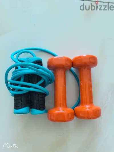 kipling rope and dumbels
