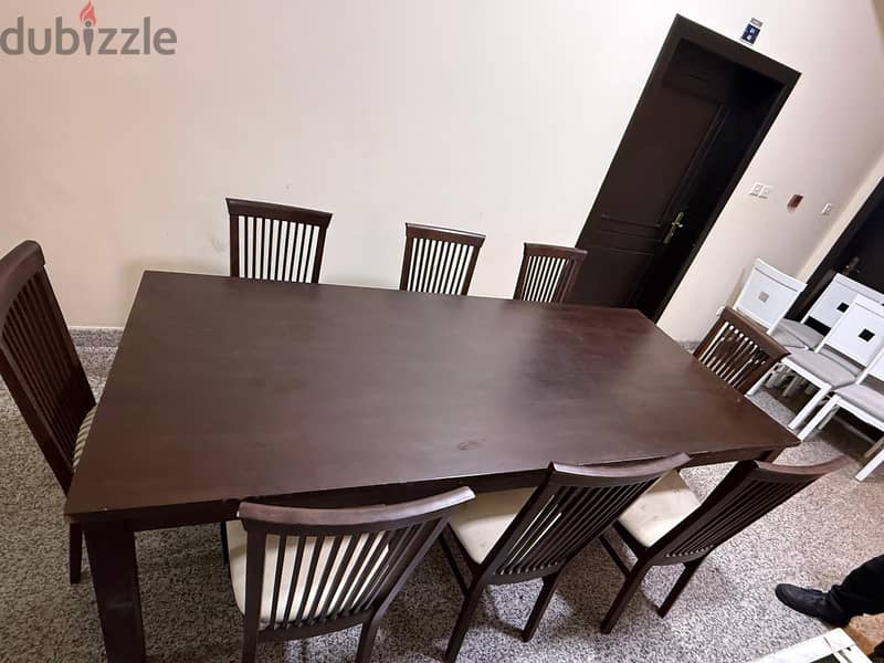 8-Seater Dining Table with Chairs 1