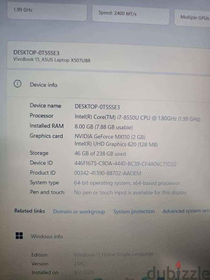 ASUS Vivobook 15 Core i7 4