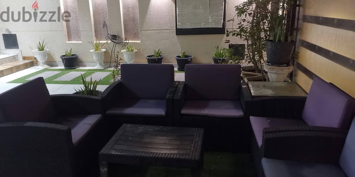 Garden 4 Chairs ONE Seater & 1 center coffee table 3
