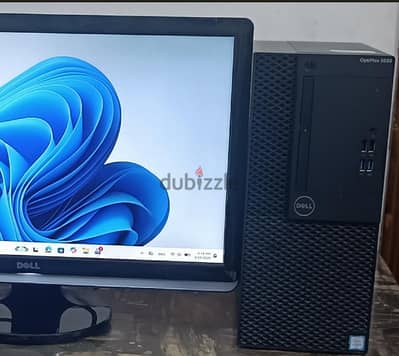 DELL PC Full Set i5 8th GEN /16 GB Ram DDR 4 /128 SSD+500 / LED 22''