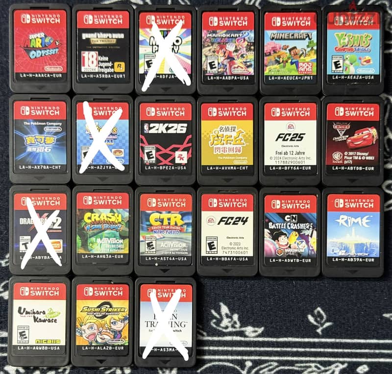 Nintendo switch 1 and 2 games 1