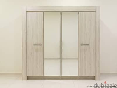 Complete King Bedroom Set - Wardrobe, Bed with Mattress& Dressin Table