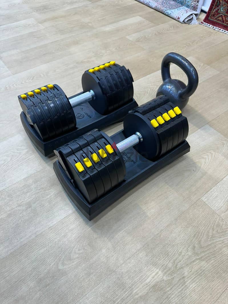 adjustable heavy weights for sale almost like new condition 2