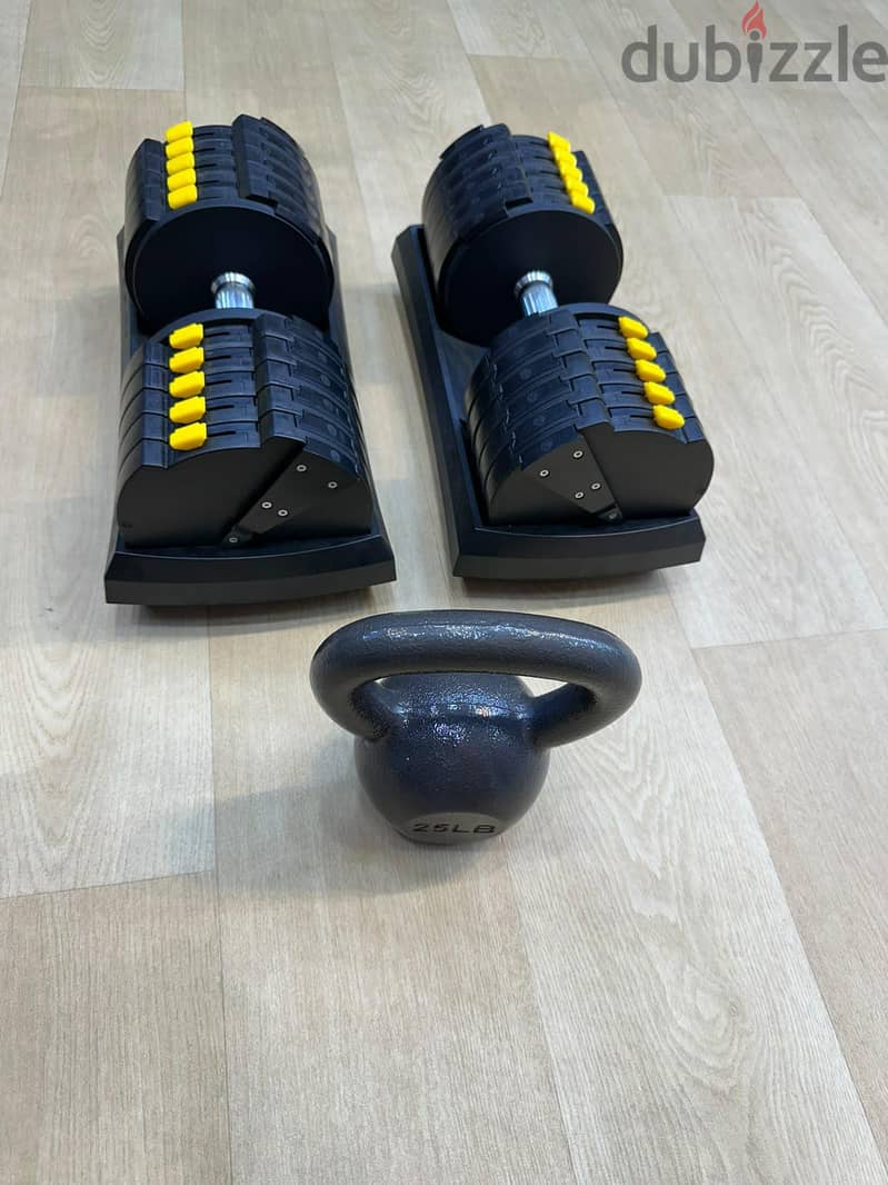 adjustable heavy weights for sale almost like new condition 3