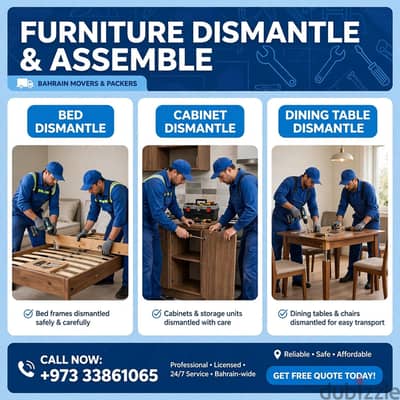 Expert Furniture Dismantling & Reassembly Service in Bahrain