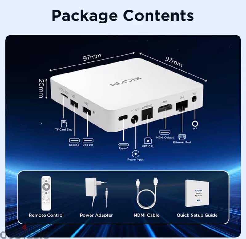 KICKPI KP1 Google certified  Android TV Box New 1
