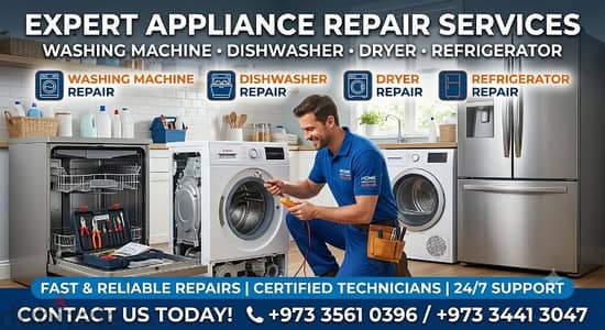 washing machine repair dryer dishwasher Fridge oven repair