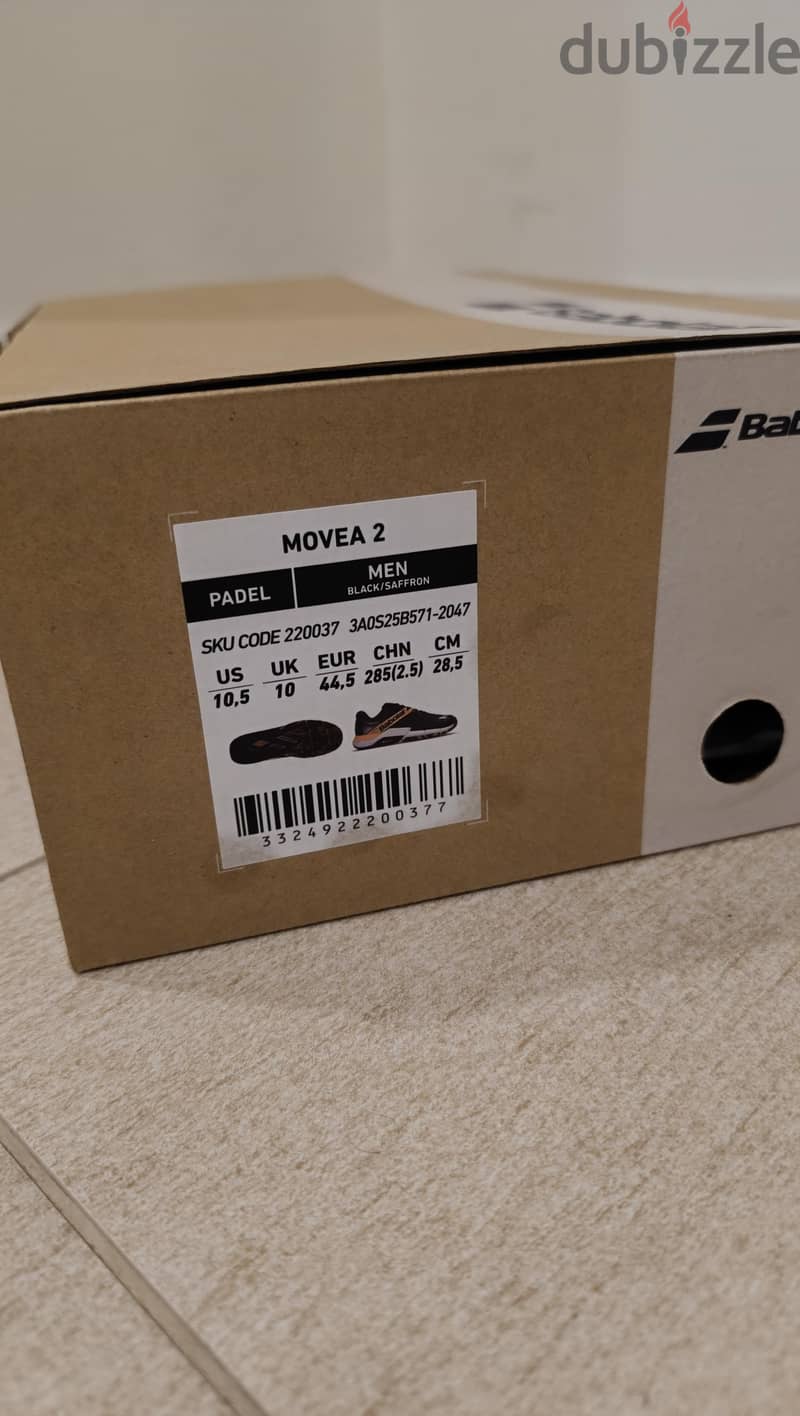 للبيع: حذاء بادل Babolat Movea 2 Men (مستعمل نظيف) 1