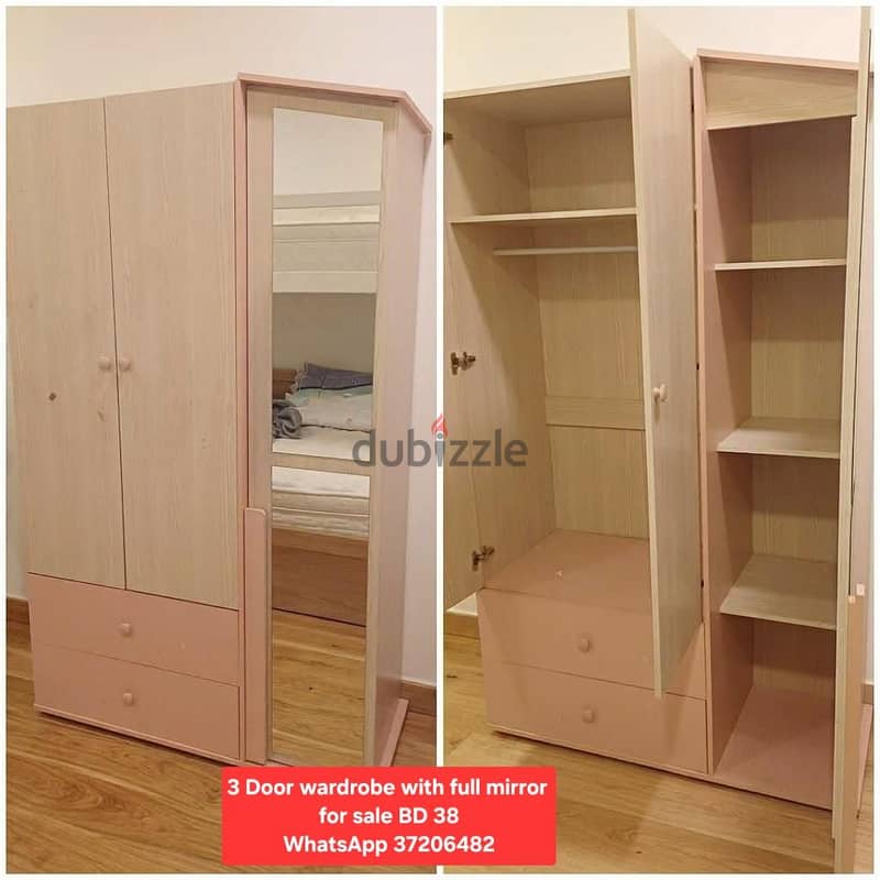 120x200 Bed with mattress and other items for sale with Delivery 17