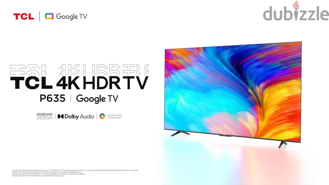 TCL 55 inch 4K Smart TV -- Broken Backlight 2