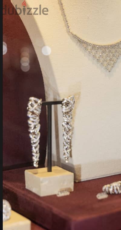 New APM Monaco Dangling Earrings with package