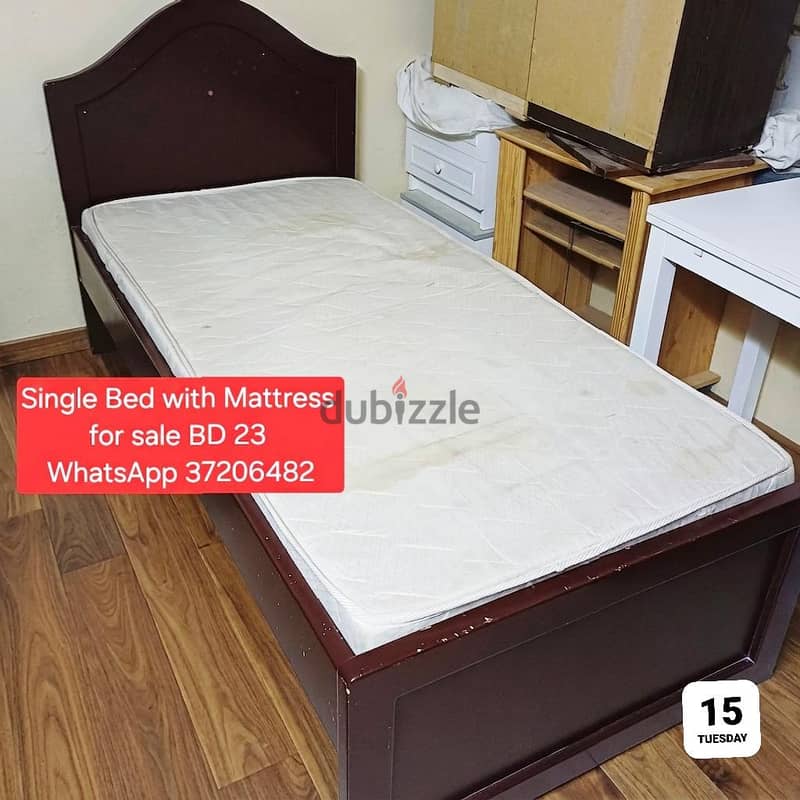 150x200 Bed with Mattress and other items for sale with Delivery 8