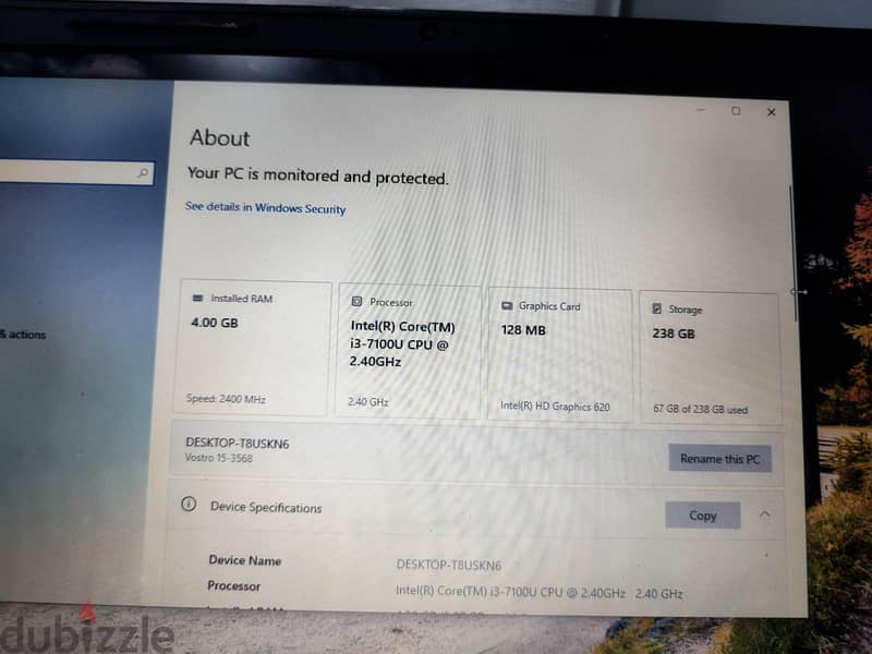 DELL Vostro i3 g7 SSD256  extremely fast35 2