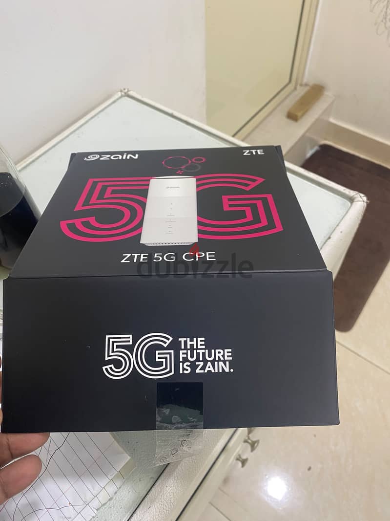 راوتر واي فاي 5G من زين، صناعة ZTE، بحالة شبه جديدة ونظيف جداً 2