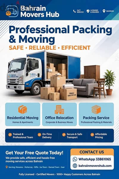 Movers in Manama, Saar, Riffa & All Bahrain