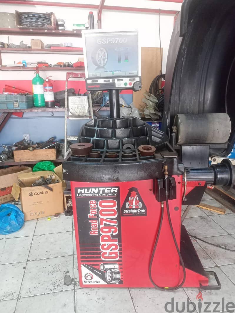 Hunter Road Force GSP9700 Wheel Balancer + DX390 Tyre Changer – Used 3
