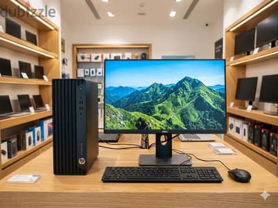 Best Offer HP Core i7 10th Generation Computer 24" IPS Borderless LED
