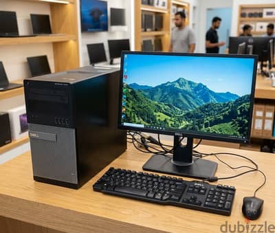 DELL Core i7 Graphics Computer 22" FHD Monitor NVidia 4GB GPU 16GB RAM