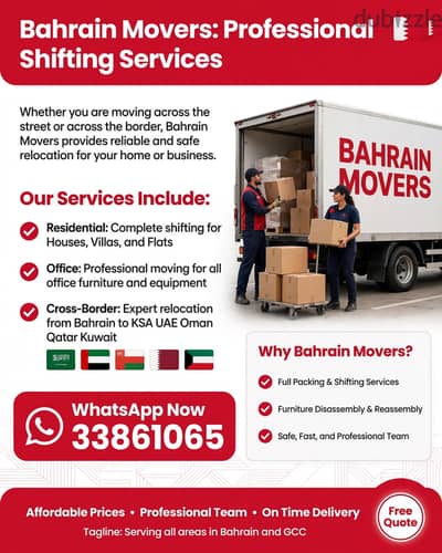 Moving Made Easy in Bahrain | Movers & Packers