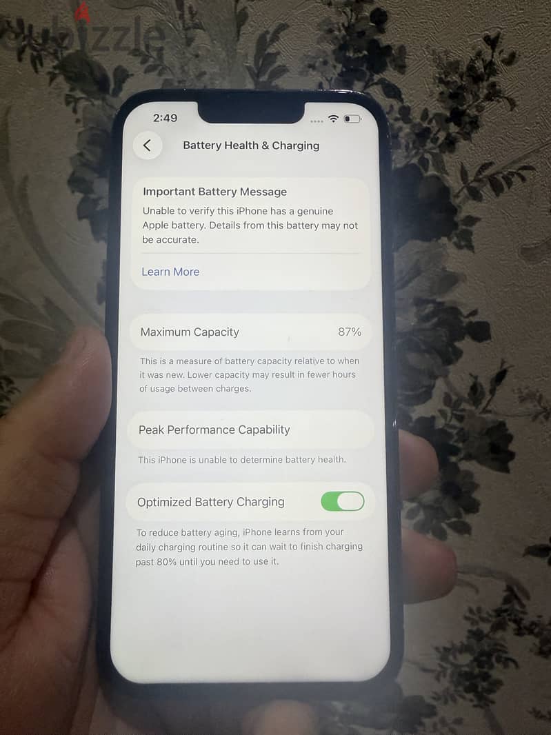 iPhone 13 Pro | 128GB 87% - Screen changed  128 GB  87%  condit 7